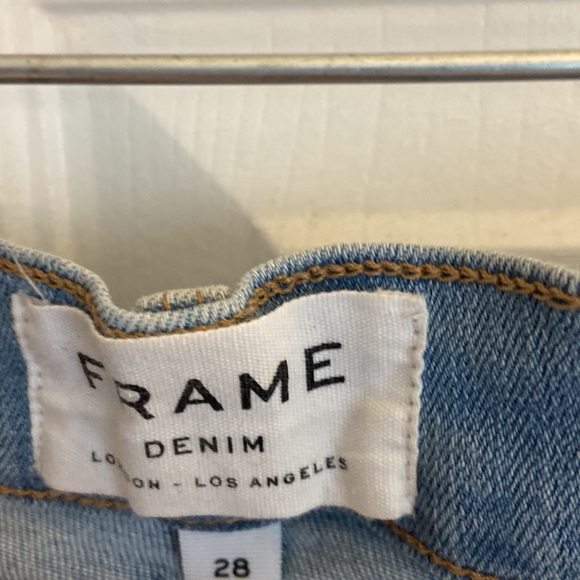 Frame denim le high straight Sz 28 tye dye denim - Picture 5 of 7